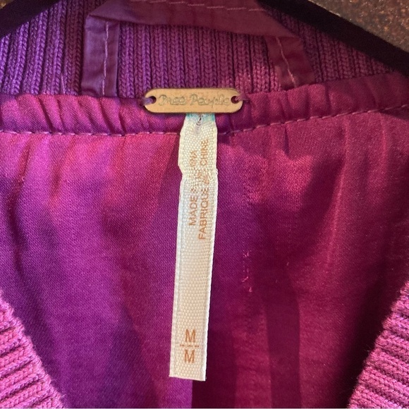 FREE PEOPLE Sz M  Puffer Doleman Bat Sleeve Drawstring Pockets Quilted Jacket - Picture 7 of 11